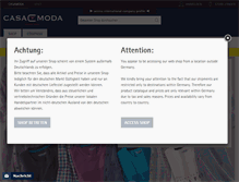Tablet Screenshot of casamoda.com